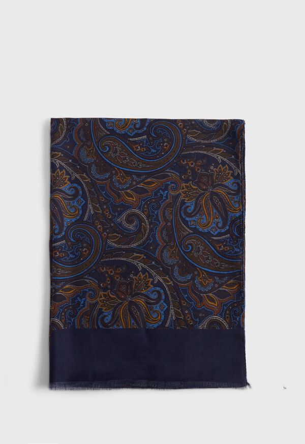 Paul Stuart Paisley Print Scarf, image 3