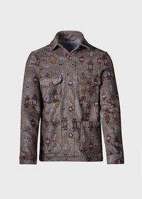 Paul Stuart Printed Plaid Shirt Jacket, thumbnail 1