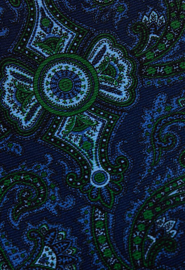 Paul Stuart Silk Twill Micro Paisley Print Ascot, image 3