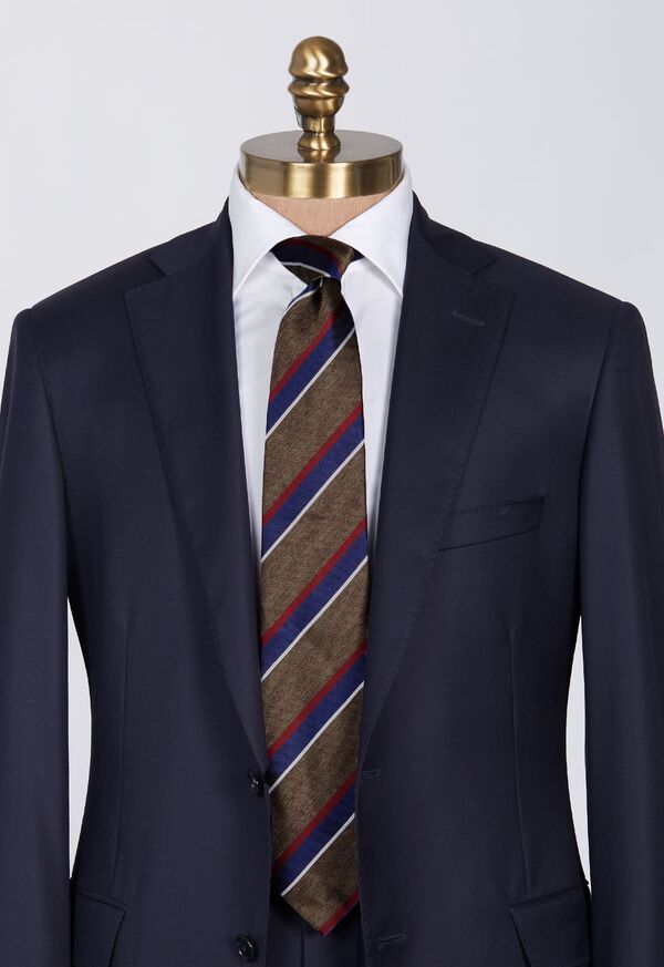 Paul Stuart Woven Silk Multicolor Stripe Tie, image 2