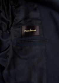 Paul Stuart Navy Plaid Wool Soft Shoulder Suit, thumbnail 4