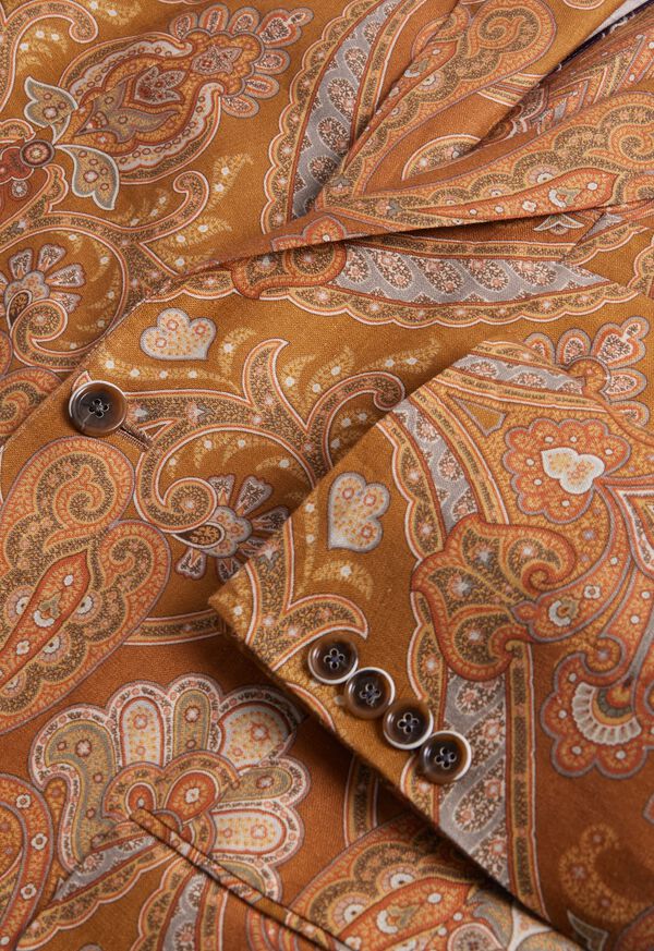 Paul Stuart Printed Paisley Linen Jacket, image 4