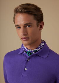 Paul Stuart Sailboat Printed Silk Pocket Square, thumbnail 2