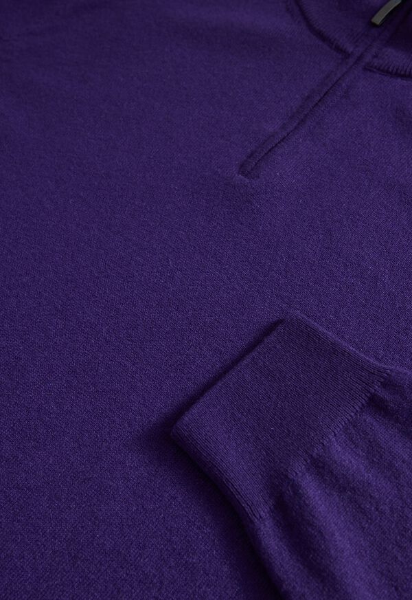 Paul Stuart Cashmere Quarter Zip Sweater, image 2