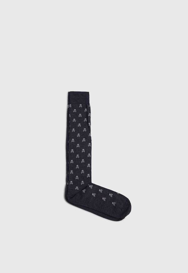 Paul Stuart Skull and Crossbones Sock, image 1