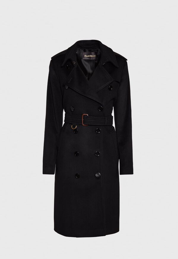 Paul Stuart Double Breasted Trench Coat, image 1
