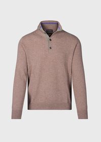 Paul Stuart Cashmere Button Mock Sweater, thumbnail 1