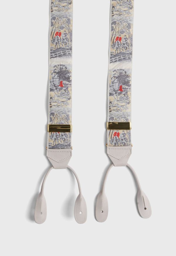 Paul Stuart Jacquard Hunting Scene Braces, image 2
