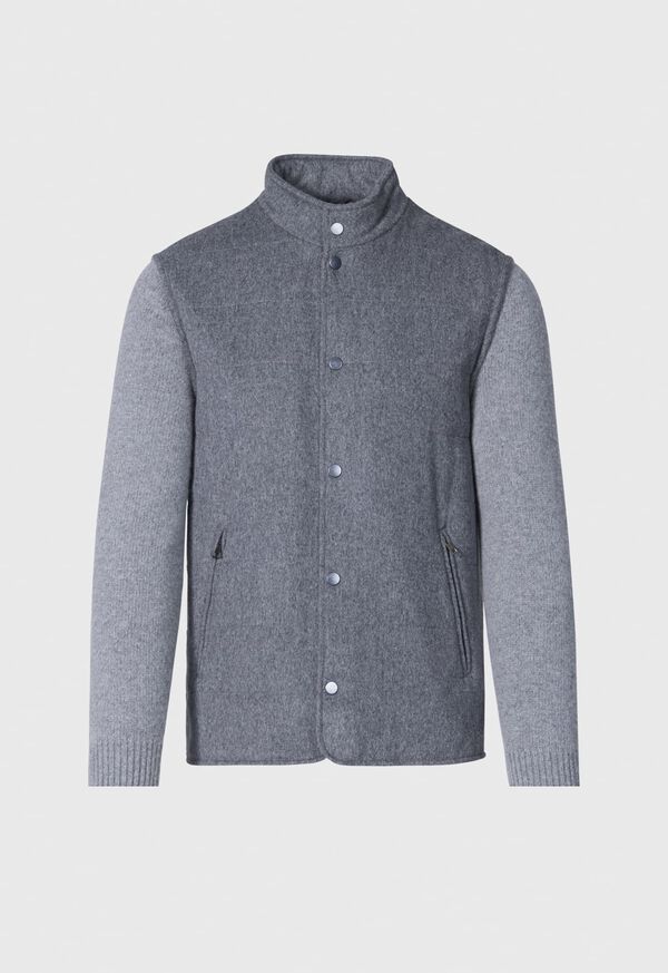 Paul Stuart Wool & Cashmere Jacket with Knit Sleeves, image 1
