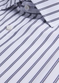 Paul Stuart Double Track Grey Stripe Dress Shirt, thumbnail 2