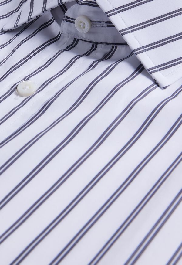 Paul Stuart Double Track Grey Stripe Dress Shirt, image 2