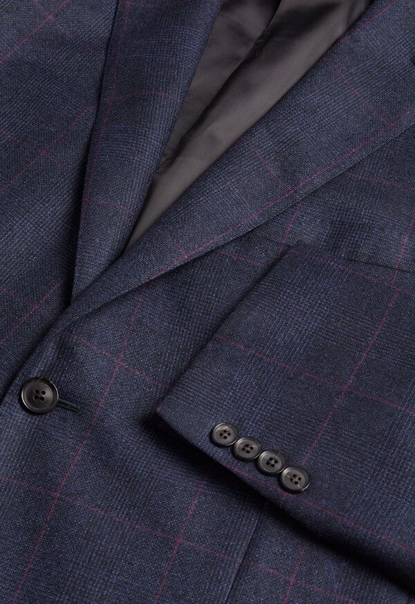 Paul Stuart Navy Plaid Soft Shoulder Suit, image 5
