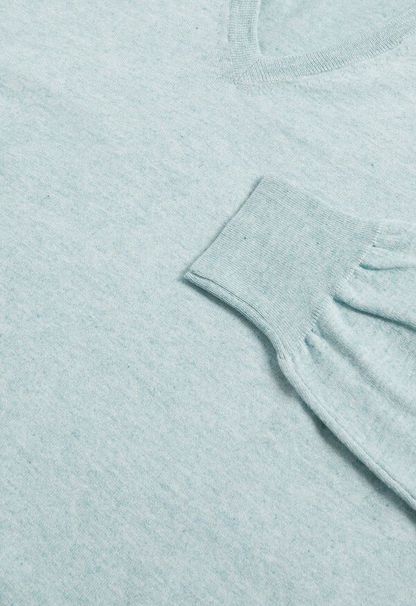 Paul Stuart Cotton and Cashmere V-neck Sweater, image 2