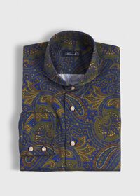 Paul Stuart Cotton Printed Paisley Sport Shirt, thumbnail 1