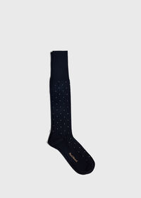 Paul Stuart Ribbed Cotton Dot Dress Sock, thumbnail 1