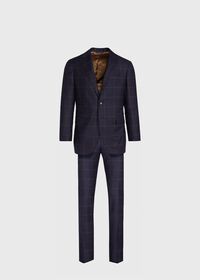 Paul Stuart Navy Windowpane Suit, thumbnail 1