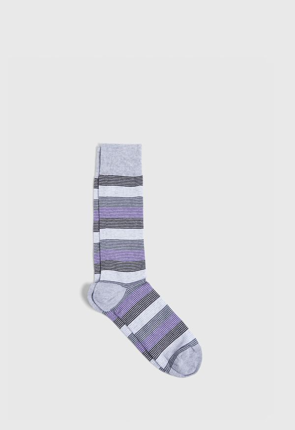 Paul Stuart Color Bar Stripe Crew Sock, image 1