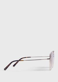 Paul Stuart BALLY Shiny Rose Gold Aviator Sunglasses, thumbnail 2