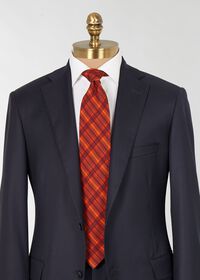 Paul Stuart Printed Wool Plaid Tie, thumbnail 2
