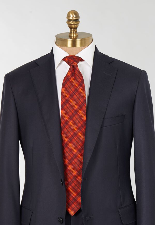 Paul Stuart Printed Wool Plaid Tie, image 2
