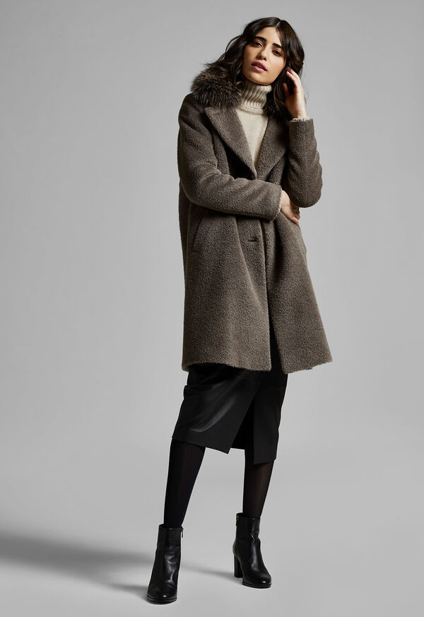 Paul Stuart Single Breasted Coat with Removable Collar, image 4