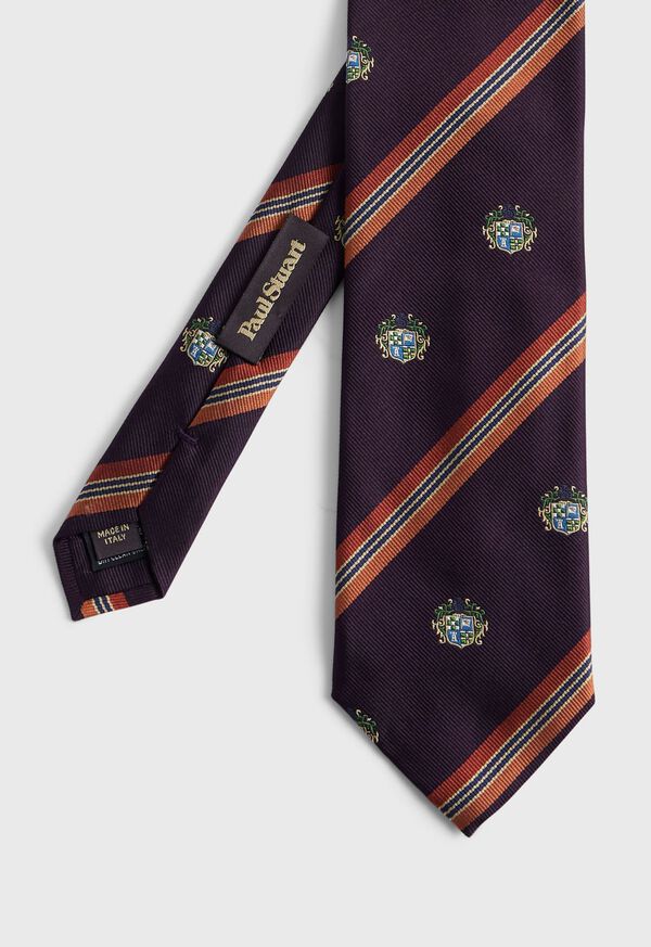 Paul Stuart Woven Silk Club Tie, image 1