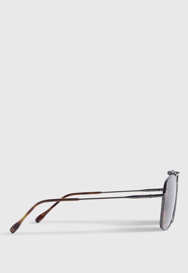 Paul Stuart TOD’S Shiny Dark Ruthenium Metal Sunglasses, image 3