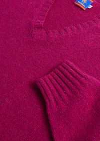 Shetland Wool V-Neck Sweater