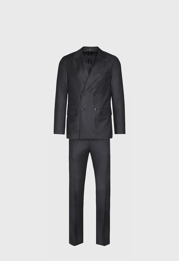 Paul Stuart Super 150s Charcoal Double Breasted Suit, image 1