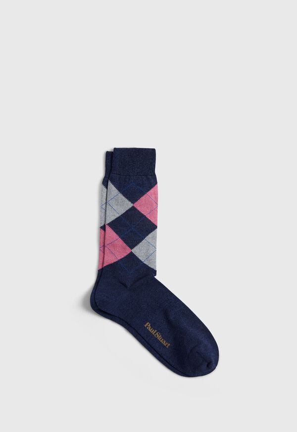 Paul Stuart Cotton Argyle Sock, image 1