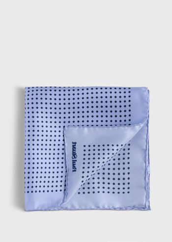 Paul Stuart Printed Silk Dot Pocket Square