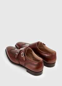 Paul Stuart Hawthorne Leather Double Monk Strap, thumbnail 9