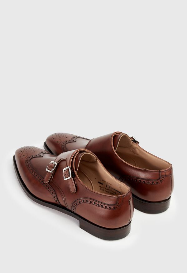 Paul Stuart Hawthorne Leather Double Monk Strap, image 9