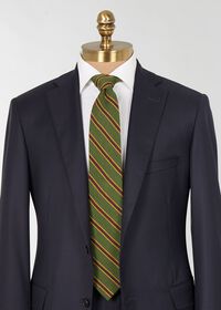 Paul Stuart Printed Wool Regimental Stripe Tie, thumbnail 2