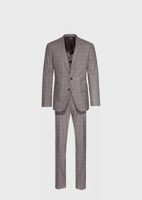 Paul Stuart Phillip Fit Mink Plaid Wool Suit, thumbnail 1