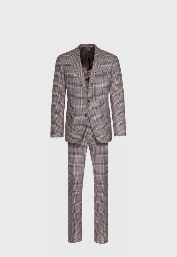 Paul Stuart Phillip Fit Mink Plaid Wool Suit, image 1