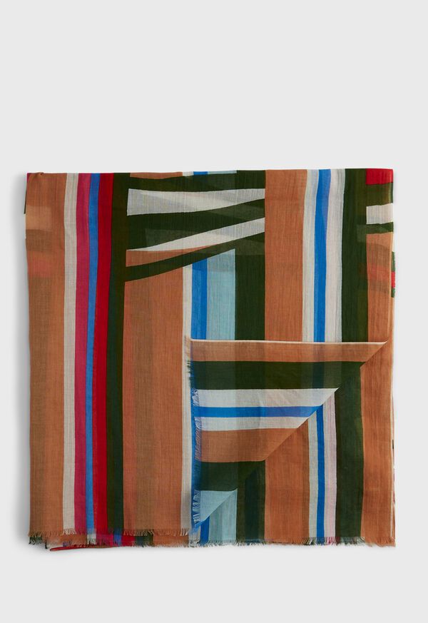 Paul Stuart Striped Scarf, image 1