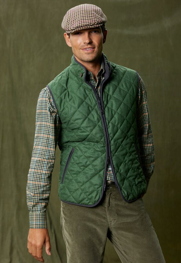 Paul Stuart Wool Flannel Quilted Vest, image 2
