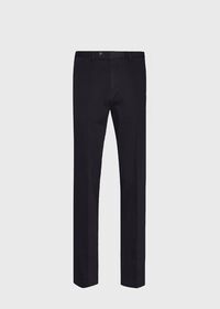 Paul Stuart Blue Cotton Stretch Twill Pant, thumbnail 1