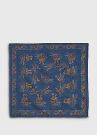 Paul Stuart Deer & Bird Print Pocket Square, thumbnail 3