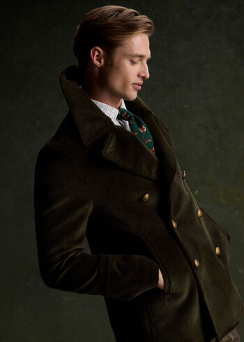 Paul Stuart Corduroy Peacoat