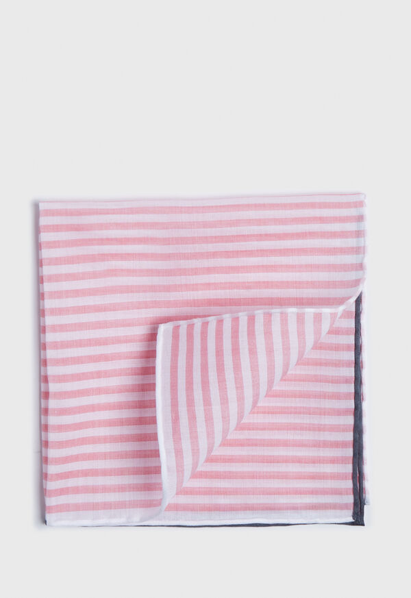 Paul Stuart Wide Bengal Stripe Pocket Square, image 1