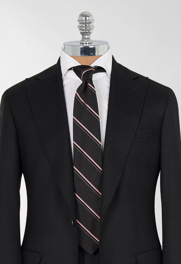 Paul Stuart Woven Deco Stripe Tie, image 2