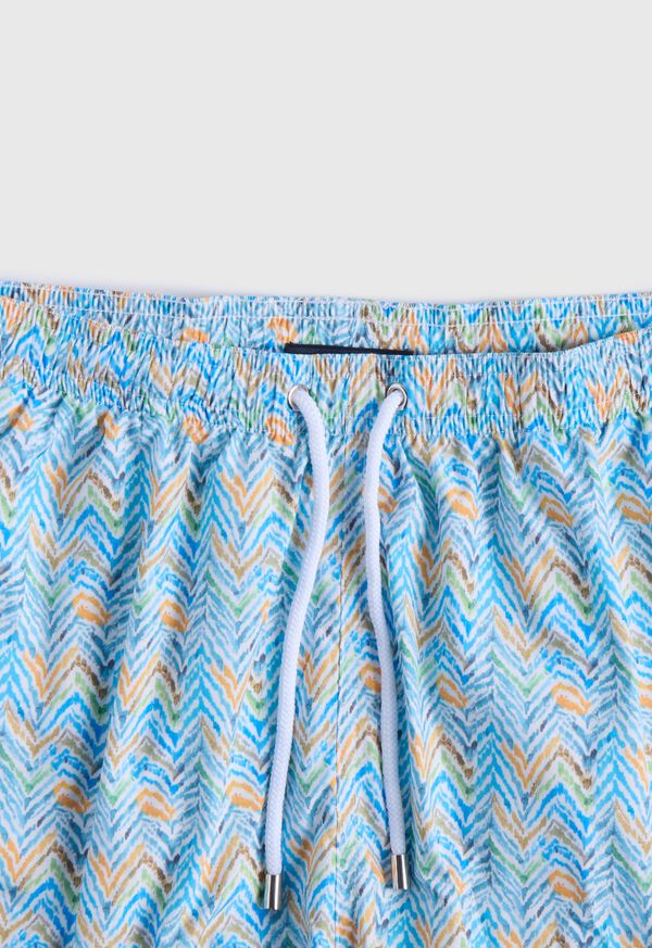 Paul Stuart Multicolor Zig Zag Swim Trunk, image 2
