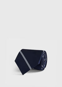 Paul Stuart Woven Silk Regimental Stripe Tie, thumbnail 1