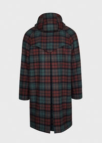 Paul Stuart Tartan Plaid Wool Hooded Coat, thumbnail 2
