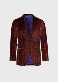 Paul Stuart Printed Cotton Velvet Jacket, thumbnail 1
