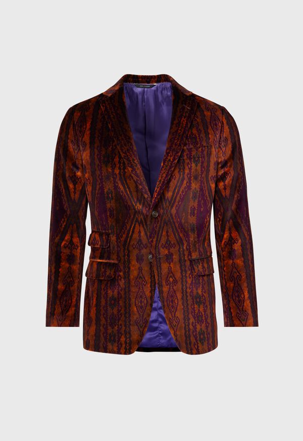 Paul Stuart Printed Cotton Velvet Jacket, image 1