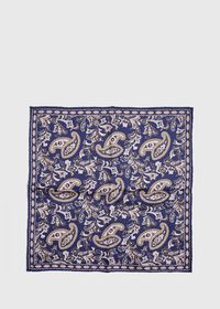 Paul Stuart Reversible Paisley Pocket Square, thumbnail 2