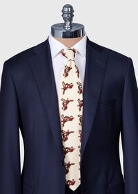 Paul Stuart Wool & Cashmere Pheasant Print tie, thumbnail 2